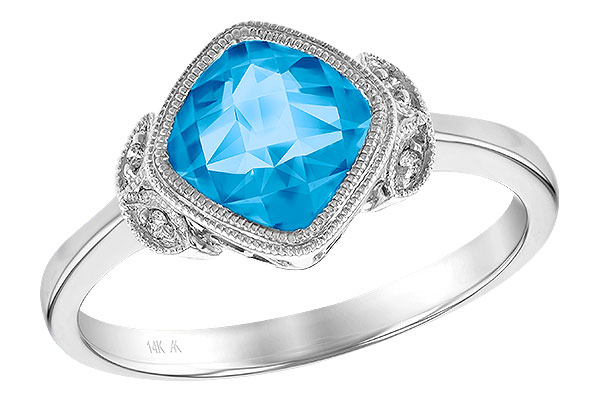 A195-88409: LDS RG 1.63 BLUE TOPAZ 1.65 TGW