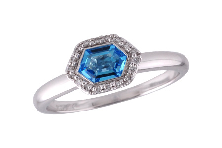 A196-72936: LDS RG .48 BLUE TOPAZ .55 TGW