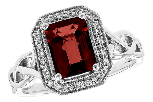 A196-75663: LDS RG 1.89 GARNET 2.00 TGW