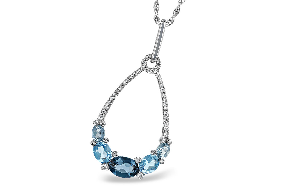 A196-76590: NECK 1.76 BLUE TOPAZ 1.96 TGW