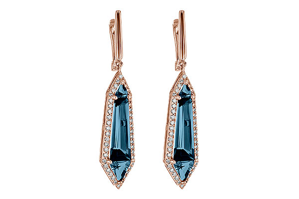 A199-48381: EARR 5.25 LONDON BLUE TOPAZ 5.67 TGW