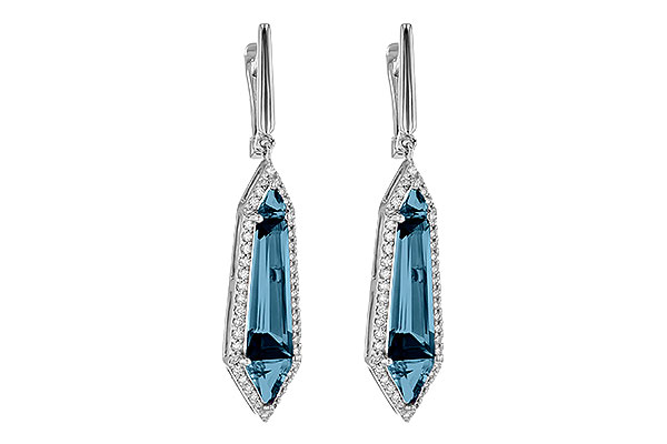 A199-48381: EARR 5.25 LONDON BLUE TOPAZ 5.67 TGW