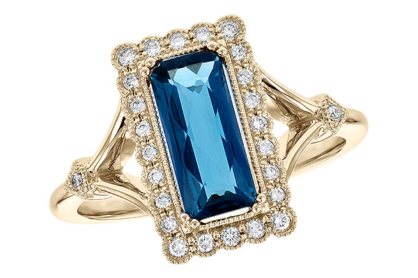 A199-51172: LDS RG 1.58 LONDON BLUE TOPAZ 1.75 TGW