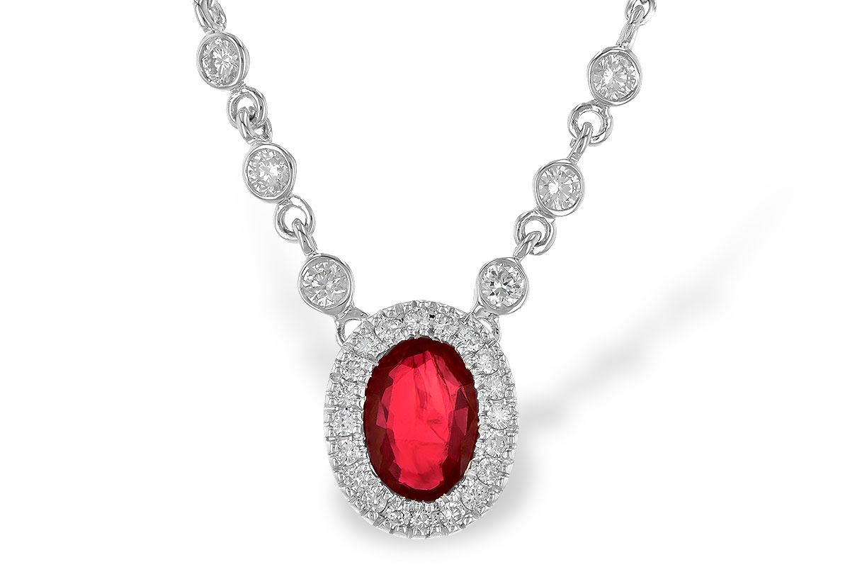 A199-52018: NECK .70 RUBY .94 TGW (17")