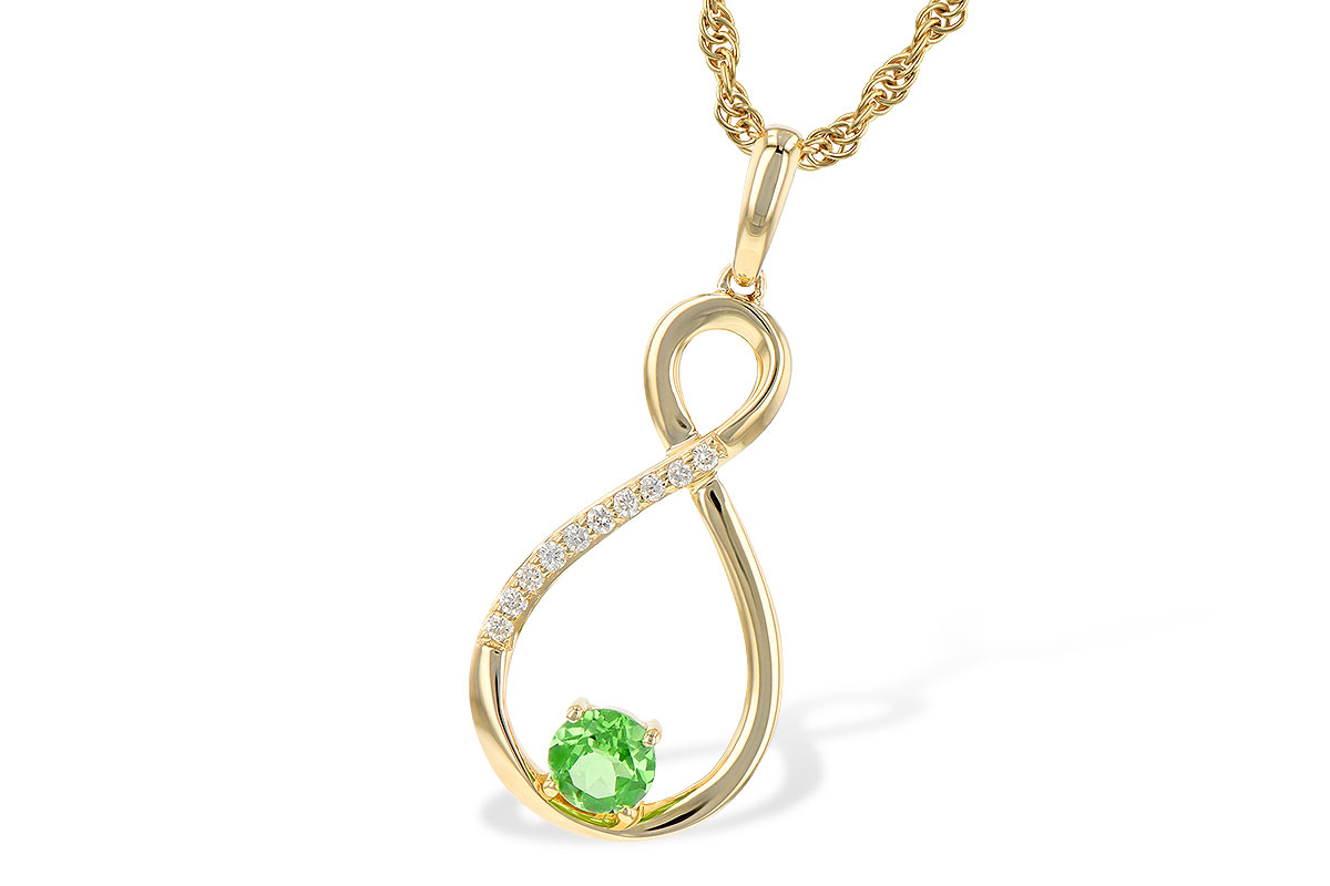 A199-52972: NECK .25 GREEN GARNET .30 TGW