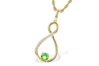 A199-52972: NECK .25 GREEN GARNET .30 TGW