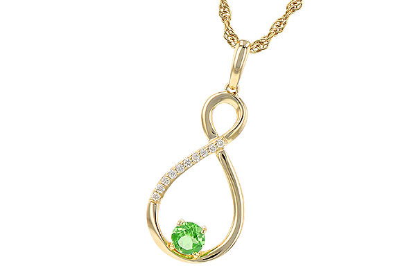 A199-52972: NECK .25 GREEN GARNET .30 TGW