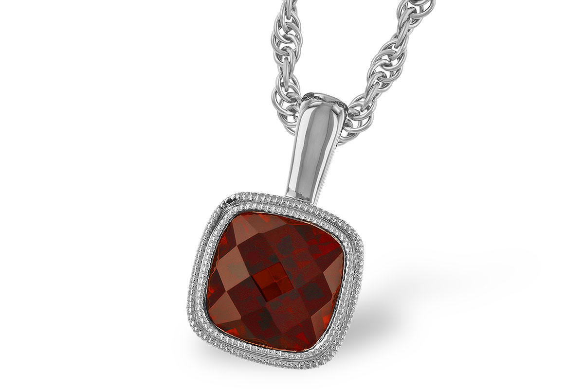 A283-14818: NECKLACE 1.22 CT GARNET