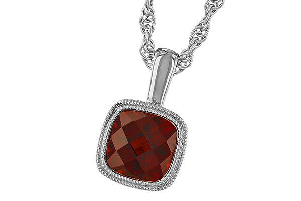 A283-14818: NECKLACE 1.22 CT GARNET