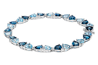 A284-02063: BRACELET 12.20 BLUE TOPAZ 12.50 TGW (7")