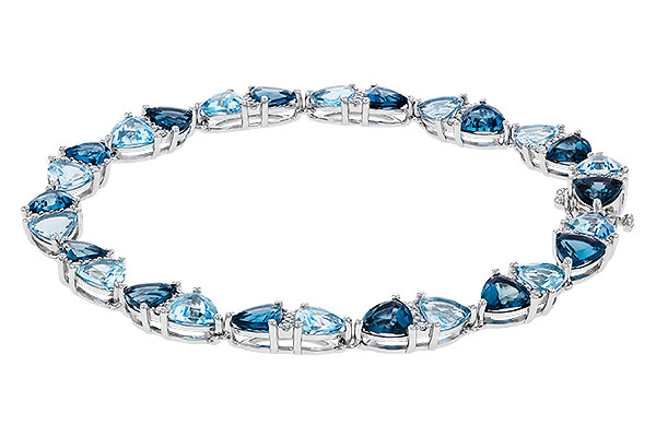 A284-02063: BRACELET 12.20 BLUE TOPAZ 12.50 TGW (7")