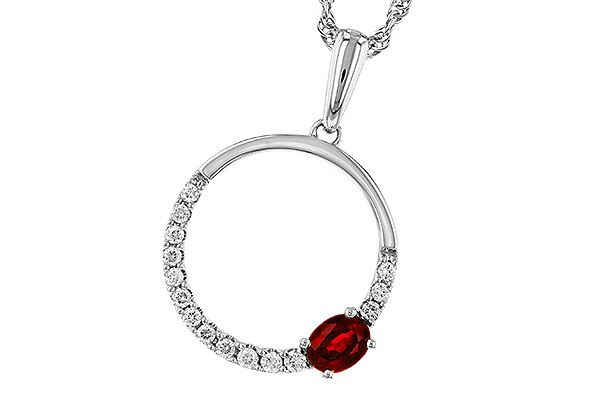 A284-02927: NECKLACE .26 RUBY .41 TGW
