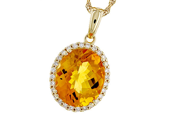 A284-02972: NECKLACE 3.85 CITRINE 4.07 TGW (12x10MM OV)