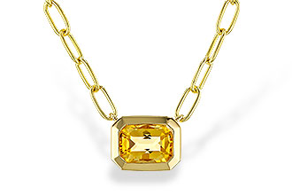 A284-05709: NECKLACE .86 CITRINE (18")