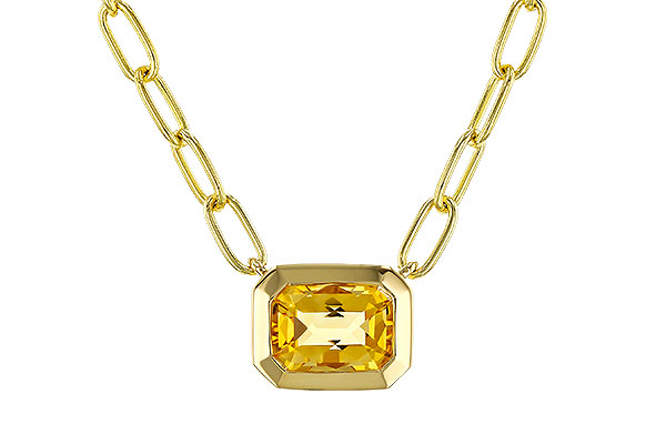 A284-05709: NECKLACE .86 CITRINE (18")