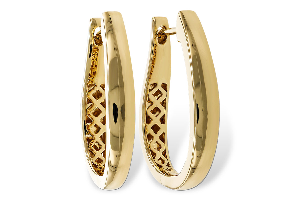 A284-05718: GOLD EARRINGS (22MM)