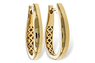 A284-05718: GOLD EARRINGS (22MM)