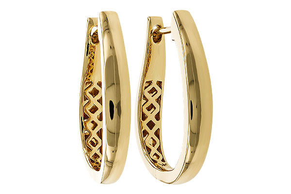 A284-05718: GOLD EARRINGS (22MM)