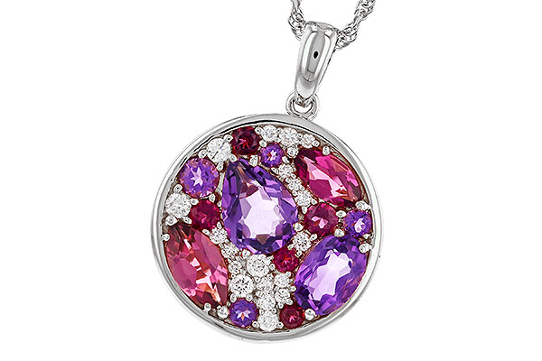 A284-06636: NECK 1.83 TW SEMI-PRECIOUS (P.TOUR, AMY) 2.00 TGW