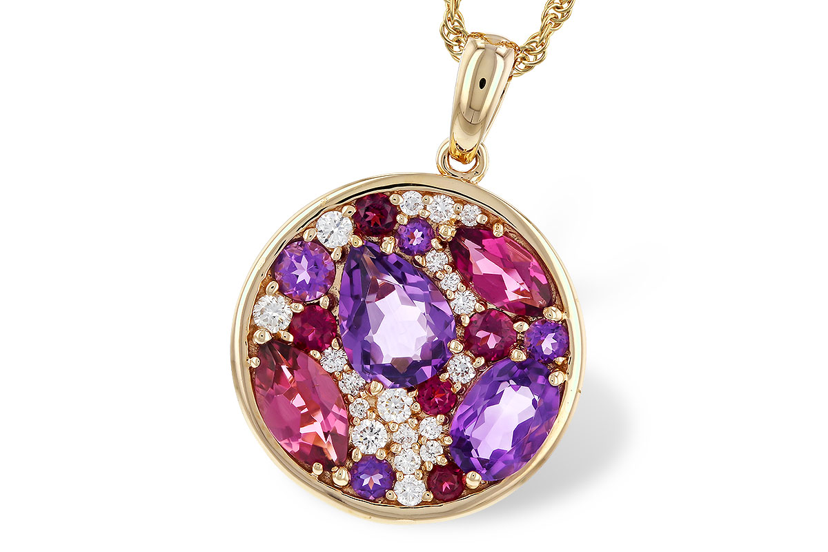 A284-06636: NECK 1.83 TW SEMI-PRECIOUS (P.TOUR, AMY) 2.00 TGW