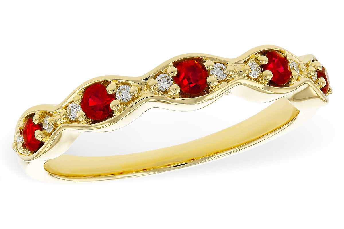 A284-08390: LDS WED RG .28 RUBY .34 TGW