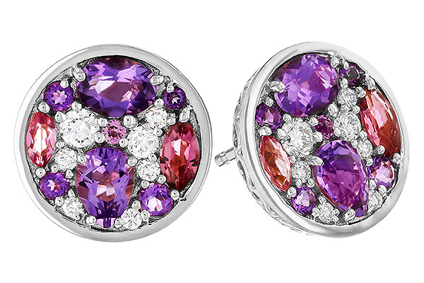 A284-08454: EARR .82 TW SEMI-PRECIOUS (P.TOUR, AMY) .98 TGW