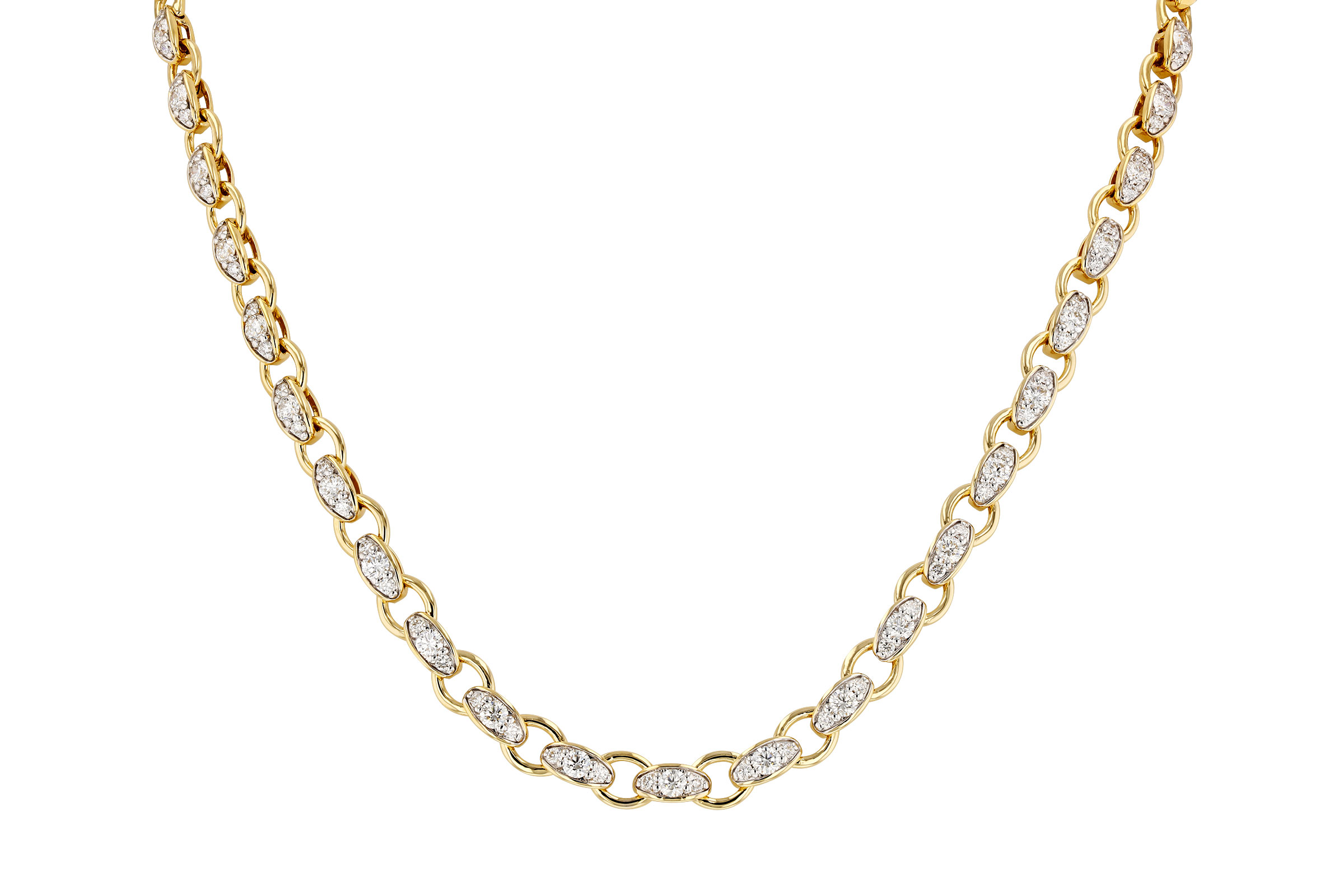 A284-92927: NECKLACE 3.18 TW (17.25")