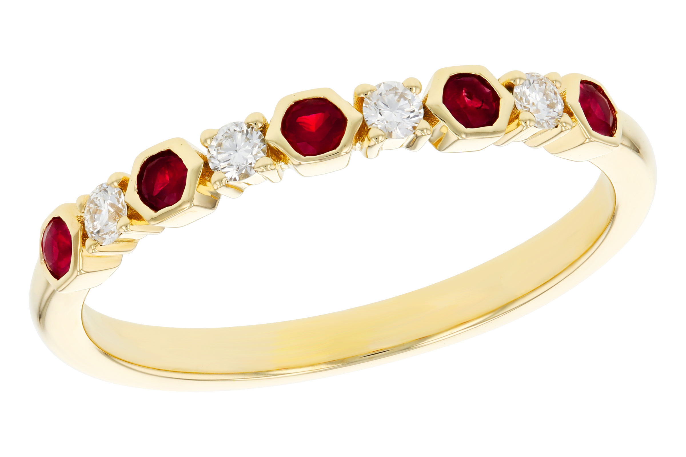 A284-93863: LDS WED RG .14 TW RUBY .24 TGW