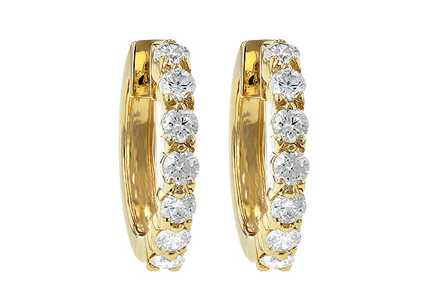B010-39290: EARRINGS 1.00 CT TW