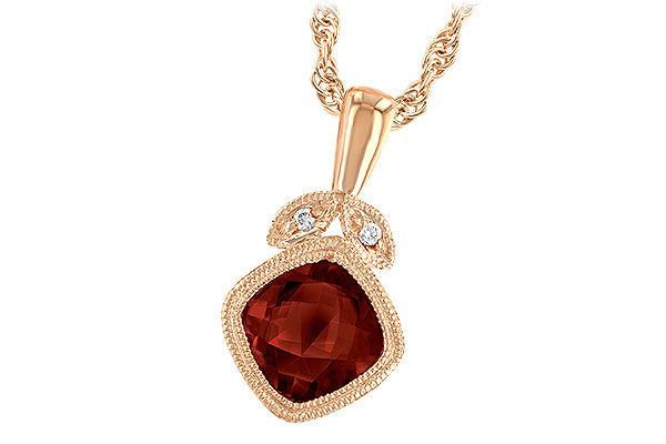 B193-16599: NECK 1.09 GARNET 1.10 TGW