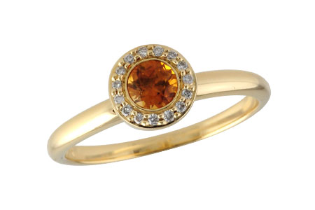 B195-90272: LDS RG .19 CITRINE .25 TGW