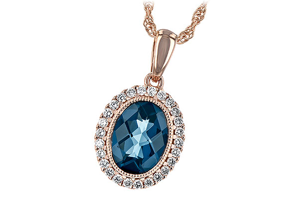 B198-55654: NECK 1.28 LONDON BLUE TOPAZ 1.41 TGW