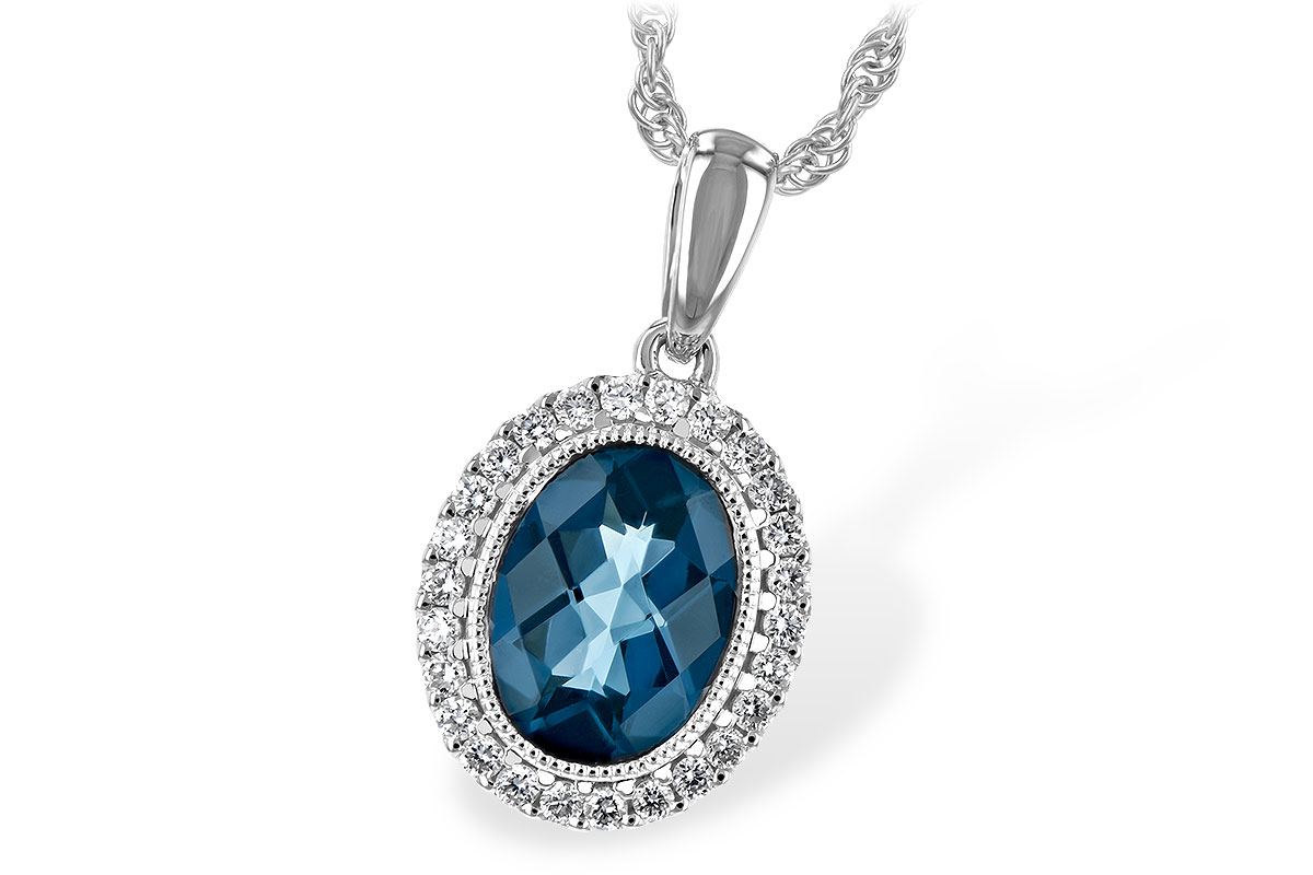 B198-55654: NECK 1.28 LONDON BLUE TOPAZ 1.41 TGW