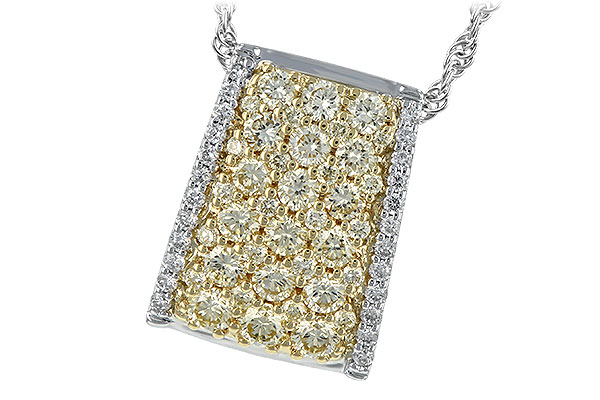 B198-56590: NECK .95 YELLOW DIAS 1.09 TW