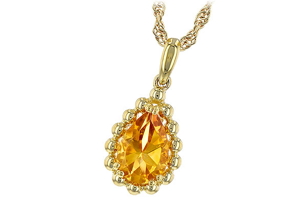 B198-58436: NECKLACE 1.06 CT CITRINE