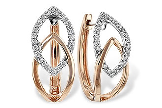 B198-62081: EARRING .25 TW (ROSE & WG)