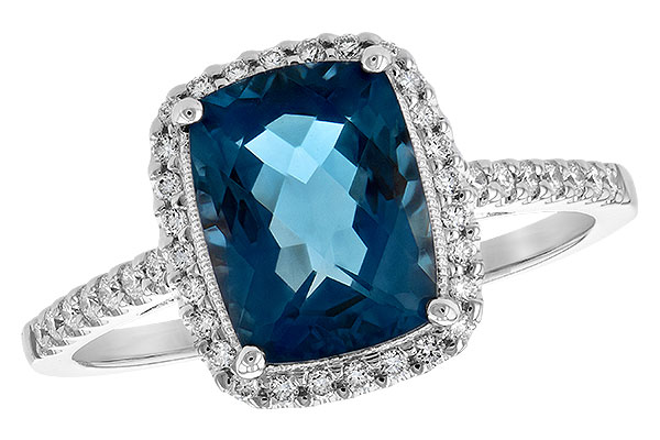 B198-62990: LDS RG 2.42 LONDON BLUE TOPAZ 2.62 TGW