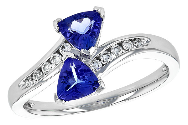 B199-45727: LDS RG .77 TW TANZANITE .90 TGW