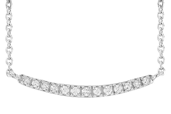 B199-51136: NECKLACE .10 TW (13 STONES)