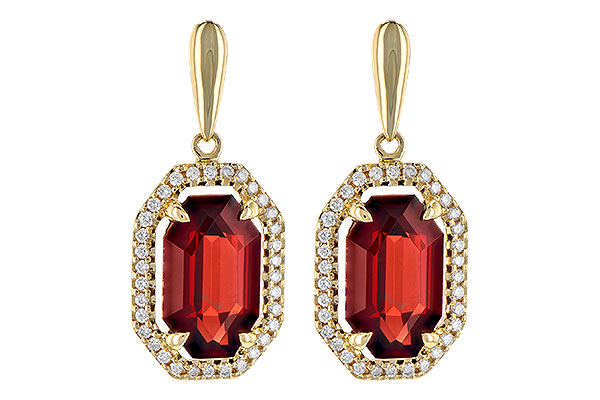 B199-51154: EARR 3.30 TW GARNET 3.49 TGW