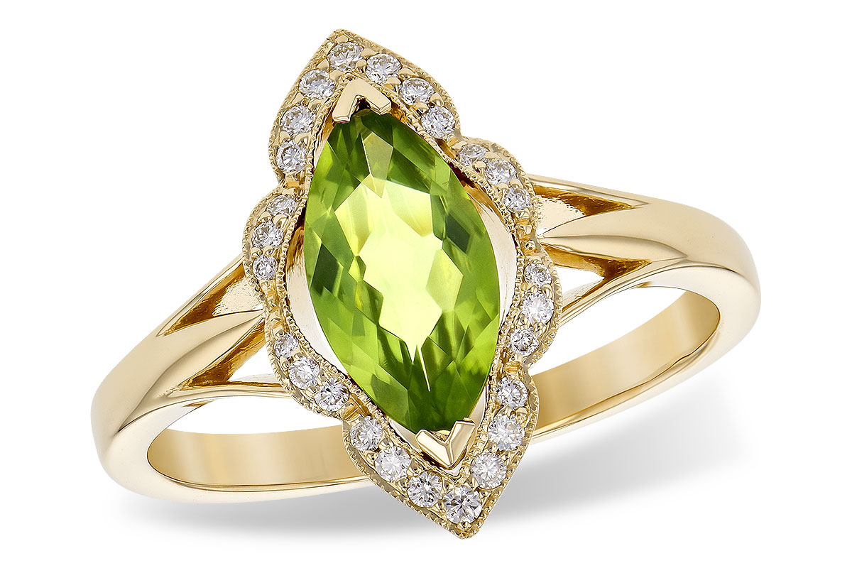 B199-51163: LDS RG .94 PERIDOT 1.05 TGW