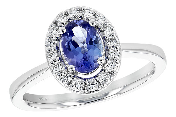 B199-52072: LDS RG .73 TANZANITE .97 TGW