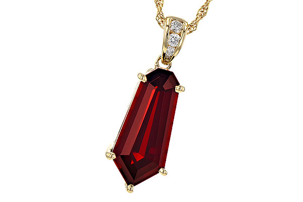 B199-52918: NECK 3.44 GARNET 3.50 TGW