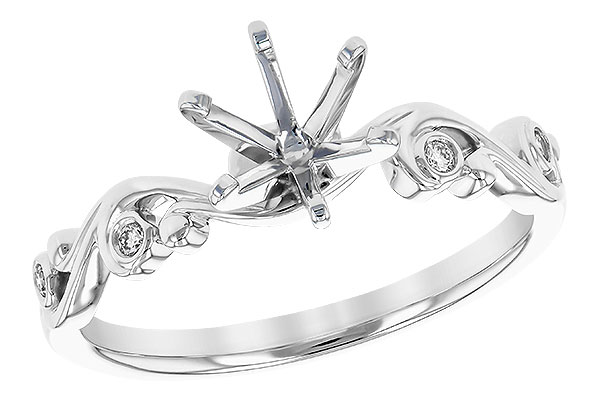 B282-20272: LDS SEMI DIA RG .04 TW