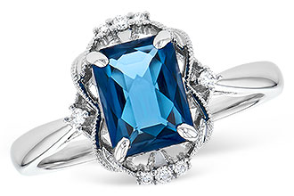 B282-21127: LDS RG 1.70 LONDON BLUE TOPAZ 1.76 TGW