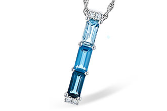 B282-21145: NECK 1.26 BLUE TOPAZ 1.30 TGW