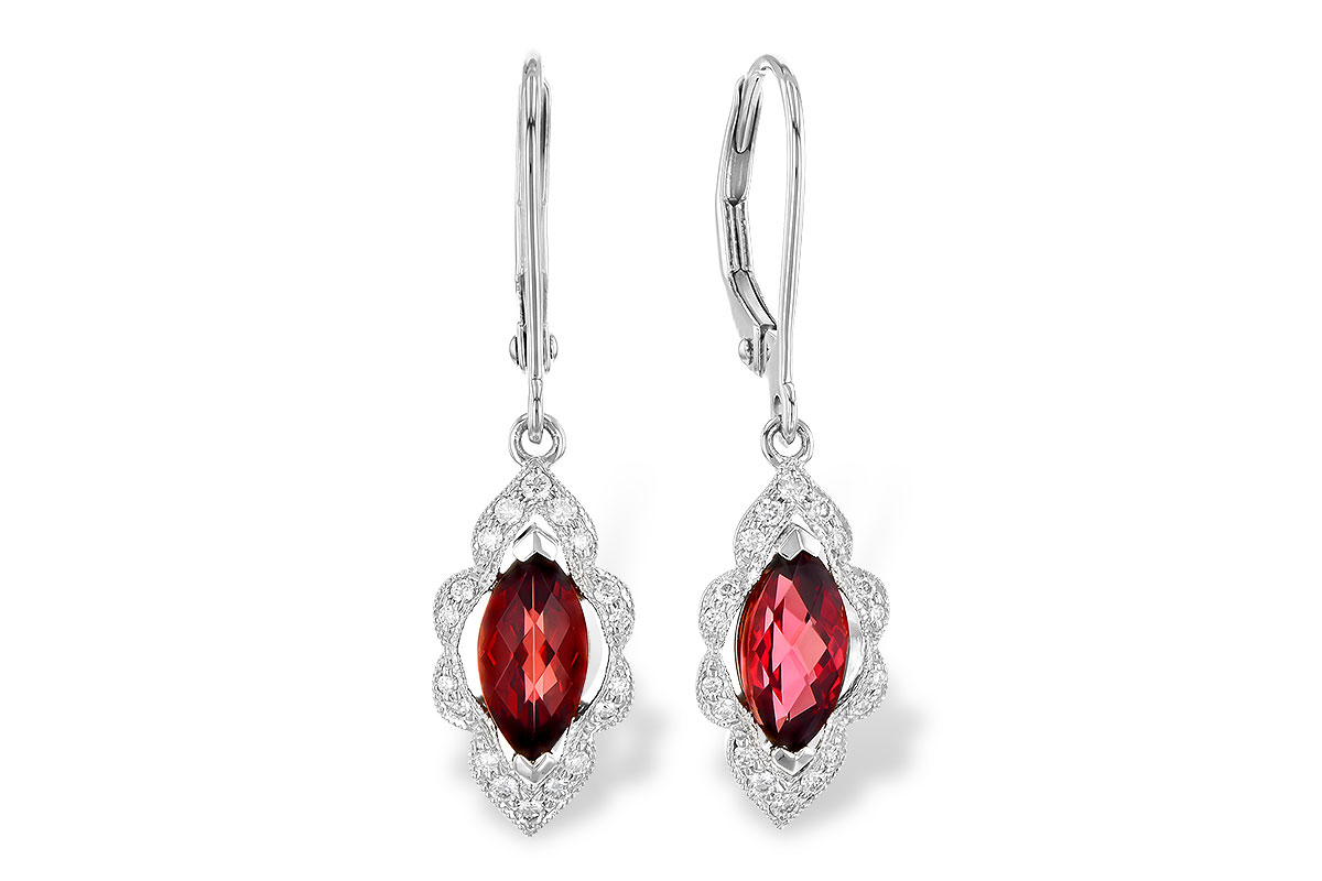 B282-25727: EARR 1.10 TW GARNET 1.25 TGW