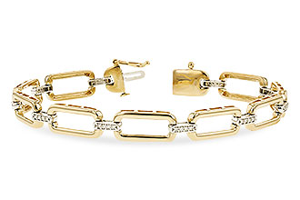 B283-14763: BRACELET .25 TW (7.5" - C198-60236 WITH LARGER LINKS)