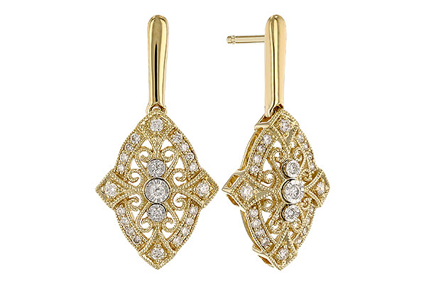 B283-14772: EARRINGS .25 TW