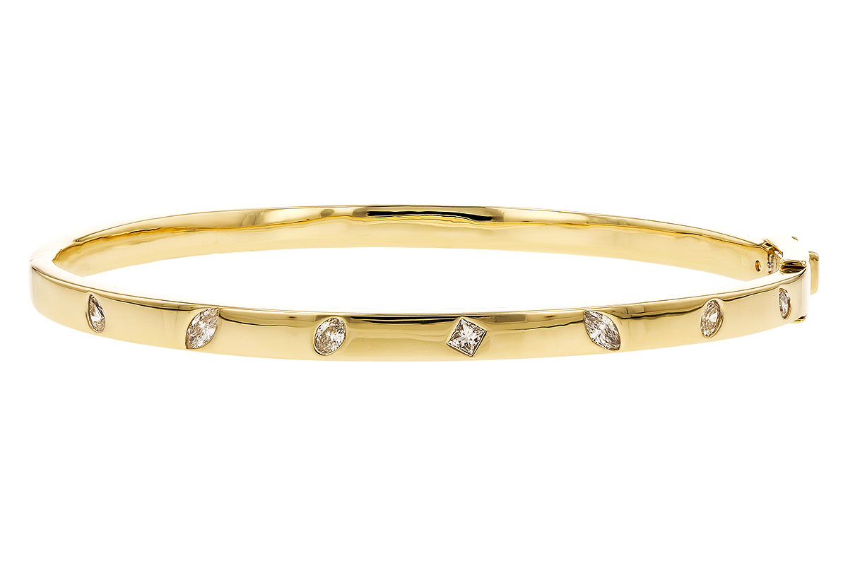 B283-15681: BANGLE .35 TW FANCY CUT DIAMONDS